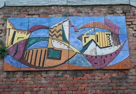 Corso Ferrari - Pannello, 1954, Mario Rossello