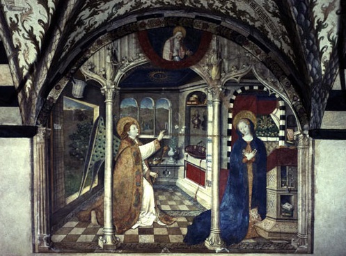 Genova, Santa Maria di Castello - Justus de Allemagna, Annunciazione