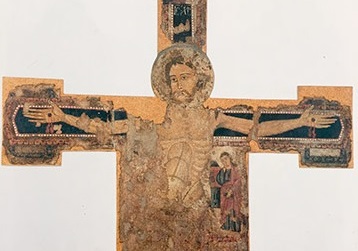 Ortonovo, Chiesa dei Santi Giacomo e Filippo - Croce dipinta secolo XIII