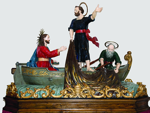 Chiesa di San Giovanni Battista - Giacomo Perasso, La pesca miracolosa