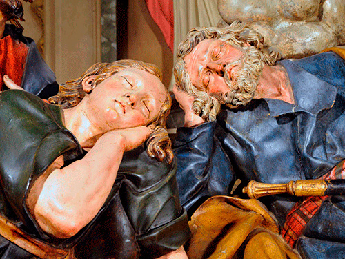 Oratorio dei dei Santi Giovanni Battista, Evangelista e Petronilla - L'orazione nella'orto, 1727-28, Anton Maria Maragliano, part.